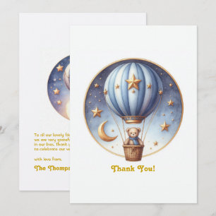 ONEderful Hot Air Ballon Dankeskarte