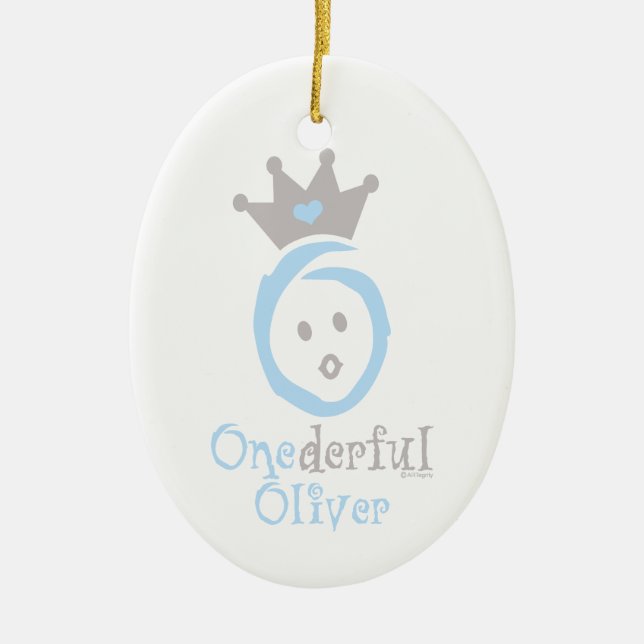 ONEderful Oliver Keramikornament (Vorne)