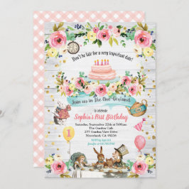 ONEderland Baby Erstgeburtsherz Einladung Gold