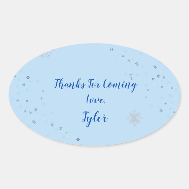 Onederland Boy Party Vielen Dank Sticker (Vorderseite)