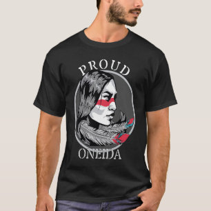 Oneida Amerikanische Ureinwohner Tribe Warrior Gir T-Shirt
