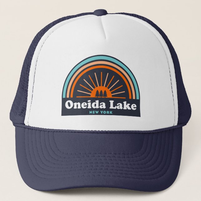 Oneida Lake New York Truckerkappe (Vorderseite)