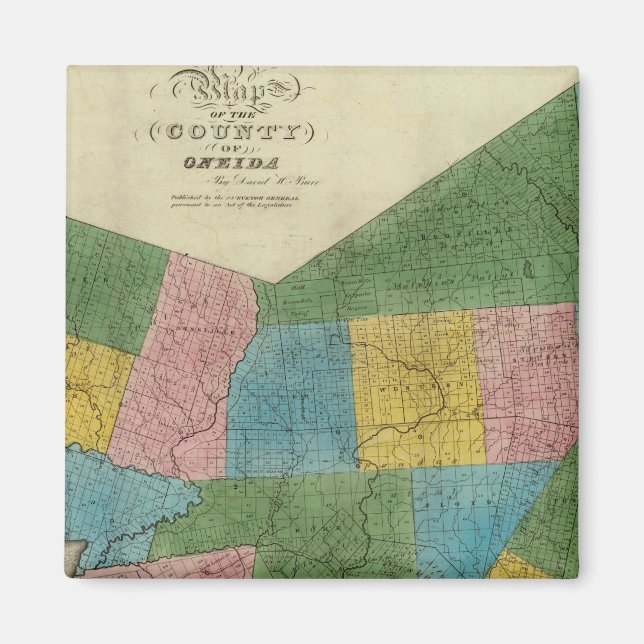 Oneida Landkreis Magnet (Vorne)