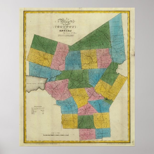 Oneida Landkreis Poster (Vorne)