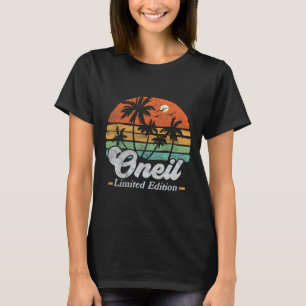Oneil Surname Funny Retro 90er Geburtstags Beach F T-Shirt