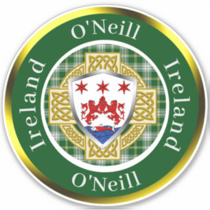 O'Neill Irish Shield/Celtic Cross Personalisiert Aufkleber