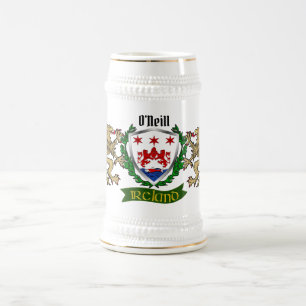 O'Neill/Neill Irish Shield Beer Stein Bierglas
