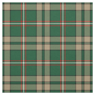 O'Neill Tartan Green und Tan Irish Kariert Stoff