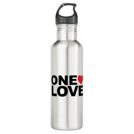 OneLove-Logo Edelstahlflasche