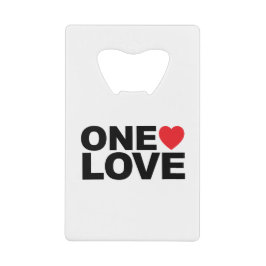 OneLove-Logo Geldbeutel Flaschenöffner