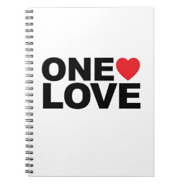 OneLove Logo Notizbuch Notizblock