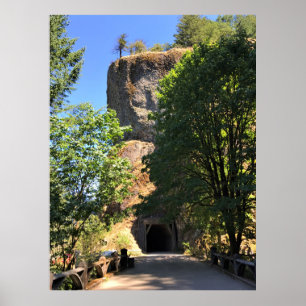 Oneonta Gorge Tunnel, Oregon Poster