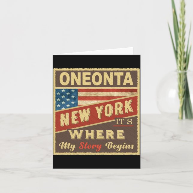 Oneonta Ny Its Where My Story Begins _1  Karte (Vorderseite)