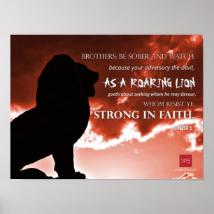 OnePeterFive Lion Poster