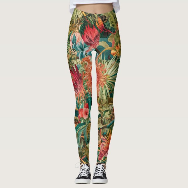 Onflora Floral Legging Leggings (Vorderseite)