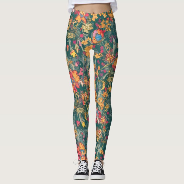 Onflora Floral Legging Leggings (Vorderseite)