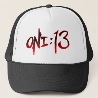 Oni: 13 Logo-Fernlastfahrer-Hut (Schwarzes) Truckerkappe