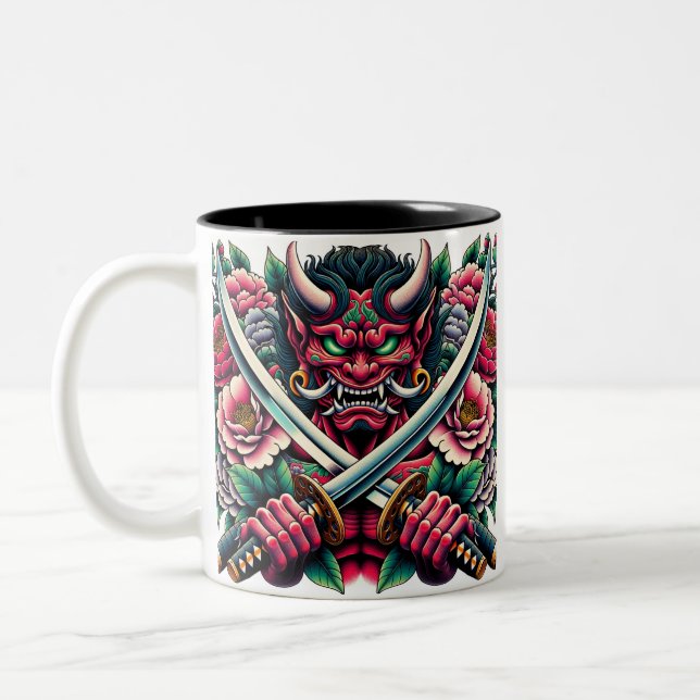 Oni & Bakeneko - Enchanted Guardians Edition Zweifarbige Tasse (Links)
