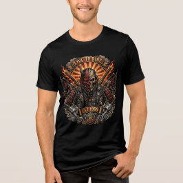 Oni Biker Samurai , Lebe um zu fahren Samurai Oni Tri-Blend Shirt