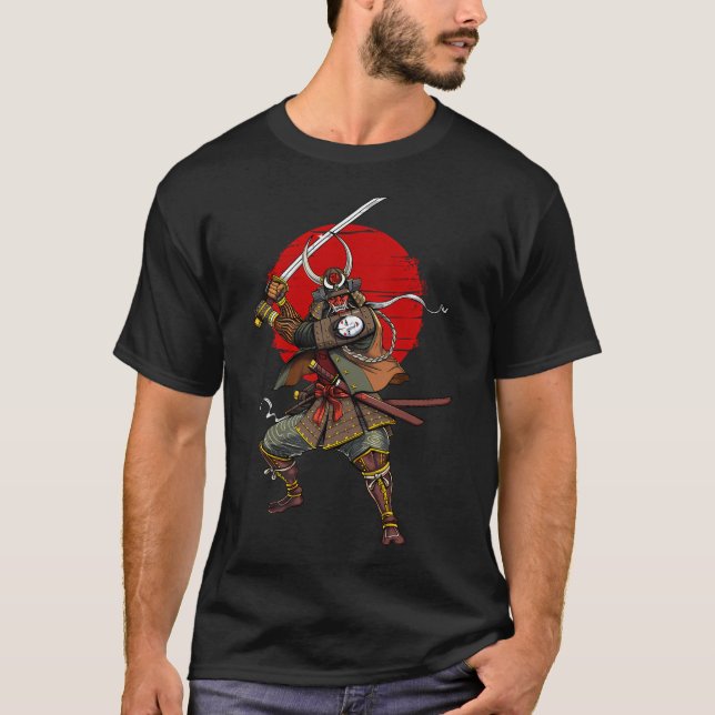 Oni-Dämon-Samurai-Krieger T-Shirt (Vorderseite)