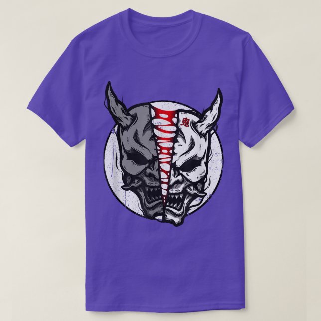 Oni Demon Japanese Devil 898 T-Shirt (Design vorne)