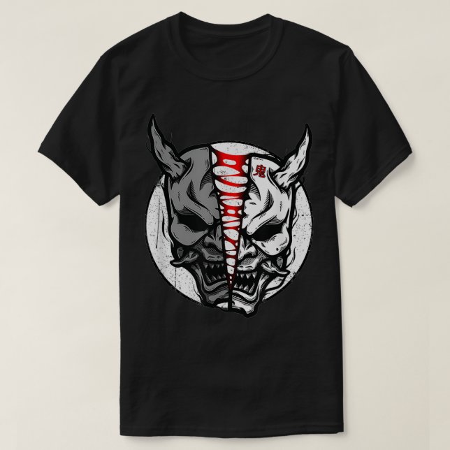 Oni Demon Japanese Devil T-Shirt (Design vorne)