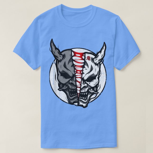 Oni Demon Japanese Devil T-Shirt (Design vorne)