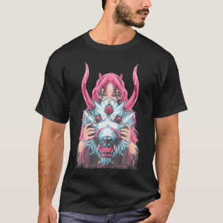 Oni Girl Demon Japanese Anime Girl T-Shirt