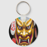 Oni japanese Theater traditionelle Maske Wasserfar