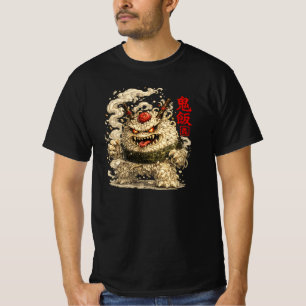 Oni-Nudel-Yokai – Japanische Lebensmittel-Monster- T-Shirt