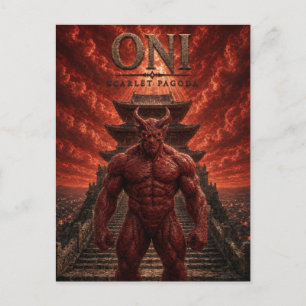 Oni Scharlachrote Pagode Dark Cinema Postkarte