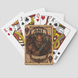 Oni, Vintage Zirkusmonster Spielkarten