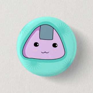 Onigiri - blauer Knopf Button