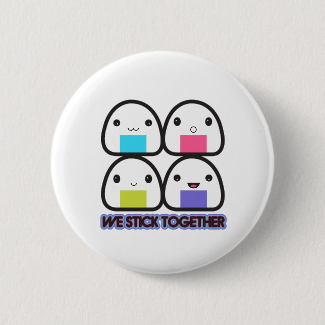 Onigiri Familie Button (Vorderseite)