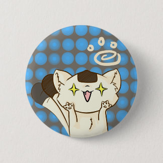 Onigiri Katze Asssault! Knopf (Brown) Button