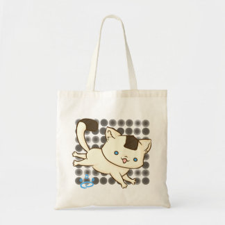 Onigiri Katzen-Scherz-Tasche (Brown-Polka) Tragetasche