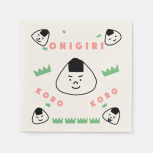Onigiri Koro Koro (die Rolling Rice Balls) Serviette