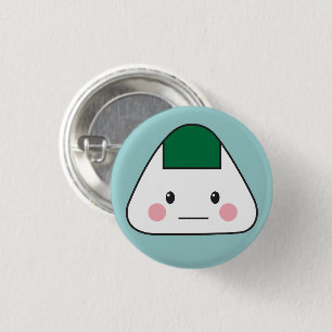 Onigiri omusubi japanisches Reisball-Meerespflanze Button