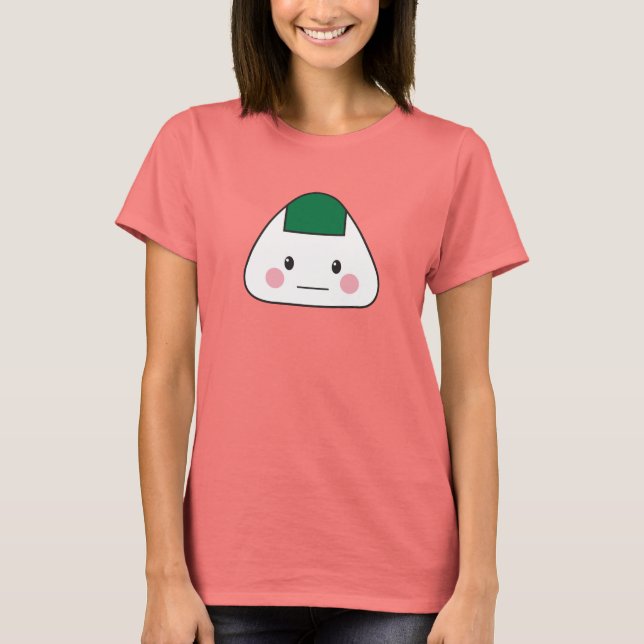 Onigiri omusubi japanisches Reisball-Meerespflanze T-Shirt (Vorderseite)