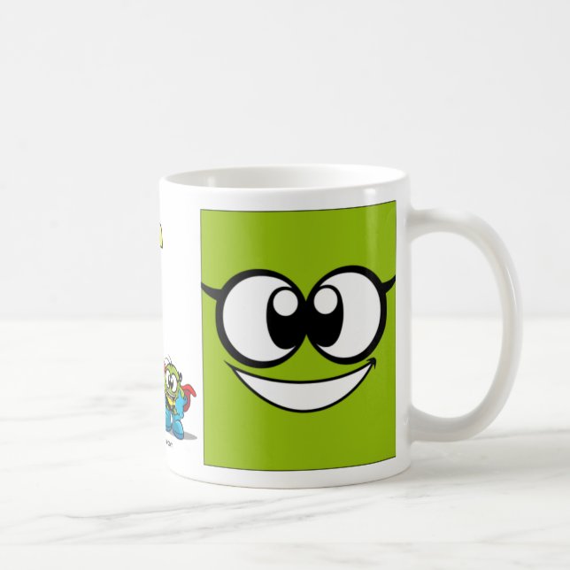 Onion & Pea eyes mug. Tasse (Rechts)
