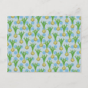 Onion Plant Pattern Postkarte