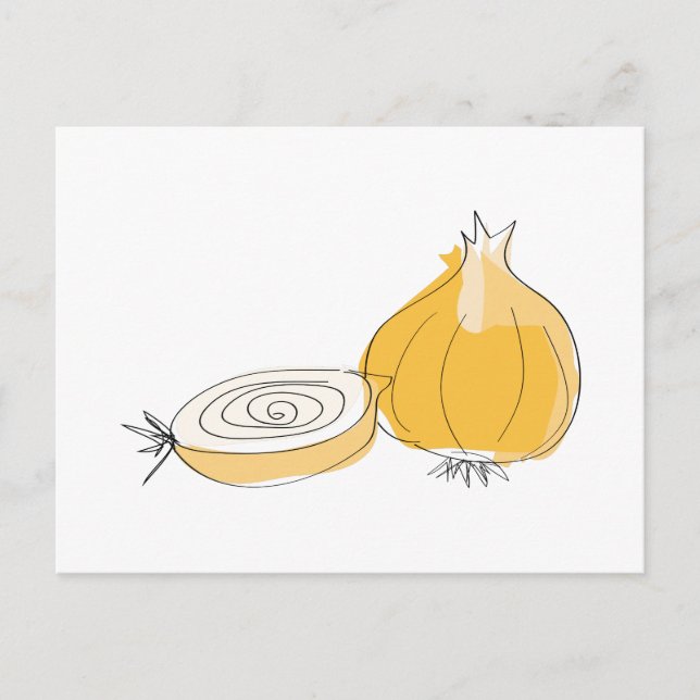 Onion Sketch Postkarte (Vorderseite)