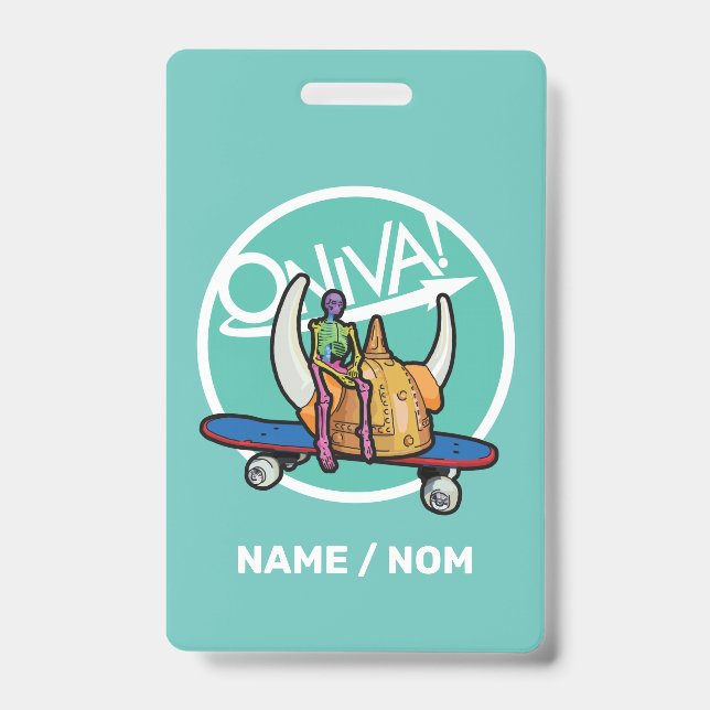 ONIVA! Squelette Viking Abzeichen Ausweis (Vorderseite)
