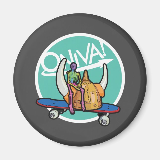 ONIVA! Squelette Viking Magnet (Vorne)