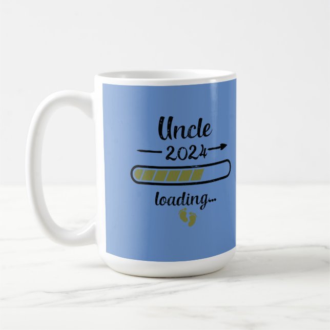 Onkel 2024 Ladung Schwangerschaft UNC Geburt Kaffeetasse (Links)