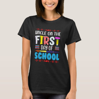 Onkel am ersten Tag der Mama der Schule Vater erwe T-Shirt