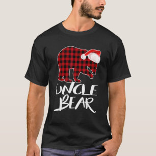 Onkel Bär Büffel Rot Kariert Santa Weihnachten Pyj T-Shirt