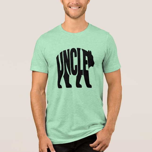 Onkel Bär Tri-Blend Shirt (Vorderseite)