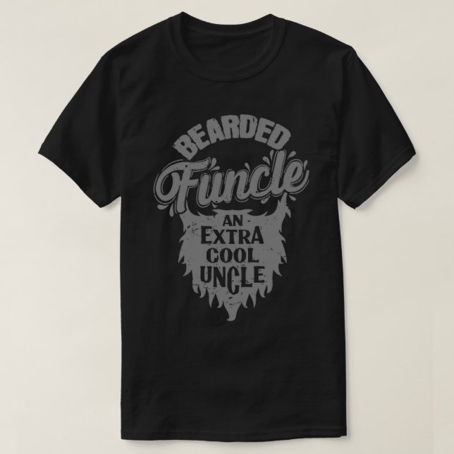 Onkel Bart Bearded Funktion eines zusätzlichen coo T-Shirt (Design vorne)