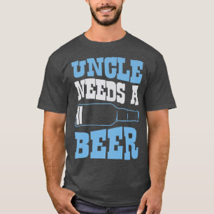 Onkel benötigt ein Bier-Funny-Low-Battery-Symbol T-Shirt
